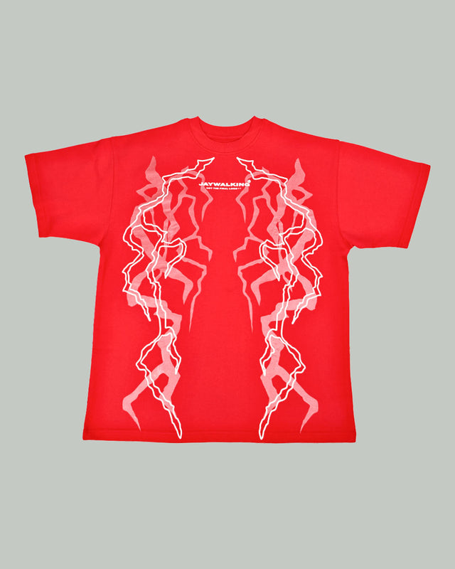 BOLT T-SHIRT IN CARDINAL RED [UNISEX]