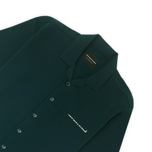 CUBAN SHIRT IN BOTTLE GREEN [UNISEX]