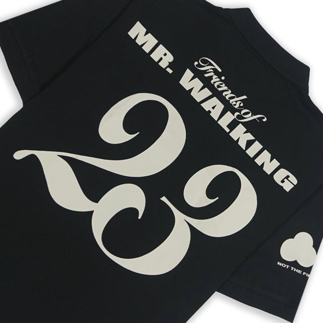 FRIENDS OF MR. WALKING POLO T-SHIRT IN BLACK [UNISEX]