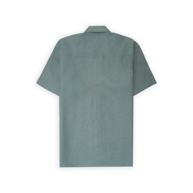 LINEN SHIRT IN SAGE [UNISEX]