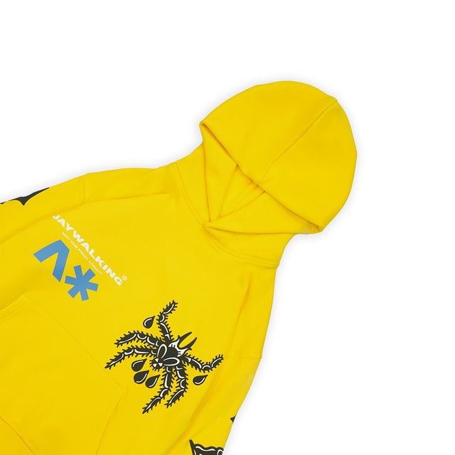 SPIDER HOODIE IN YELLOW [UNISEX]