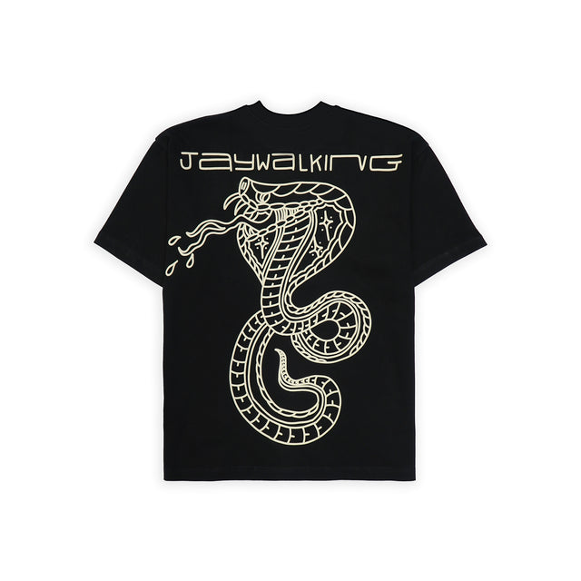 SNAKE T-SHIRT IN BLACK [UNISEX]