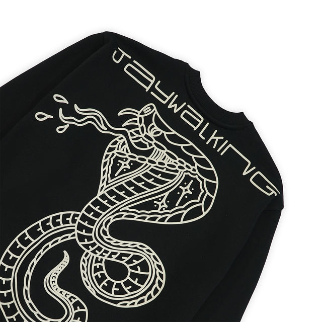 SNAKE SWEATSHIRT IN BLACK [UNISEX]