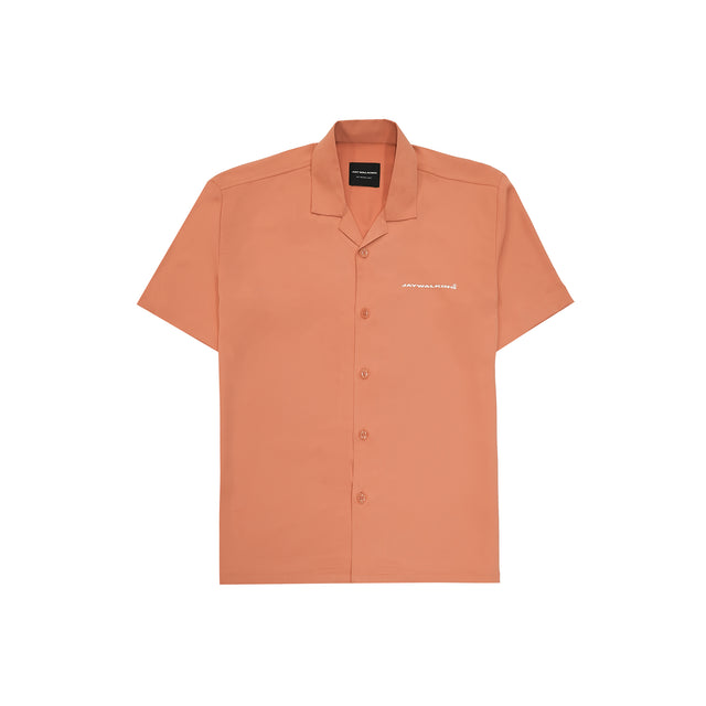 LIGHT WEIGHT BOWLING SHIRT IN ORANGE [UNISEX]