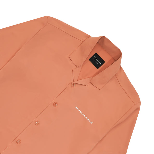 LIGHT WEIGHT BOWLING SHIRT IN ORANGE [UNISEX]