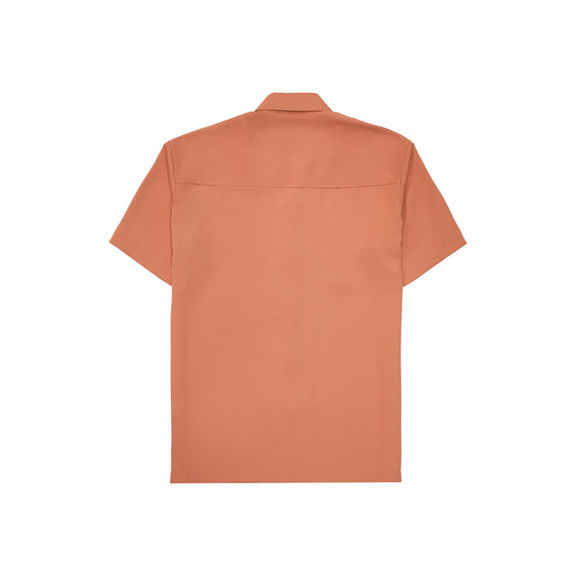 LIGHT WEIGHT BOWLING SHIRT IN ORANGE [UNISEX]