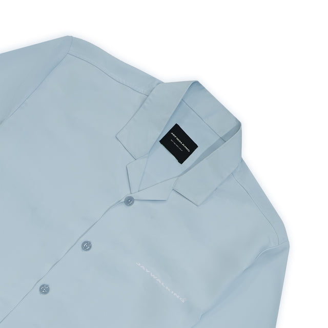 LIGHT WEIGHT BOWLING SHIRT IN SKY BLUE [UNISEX]