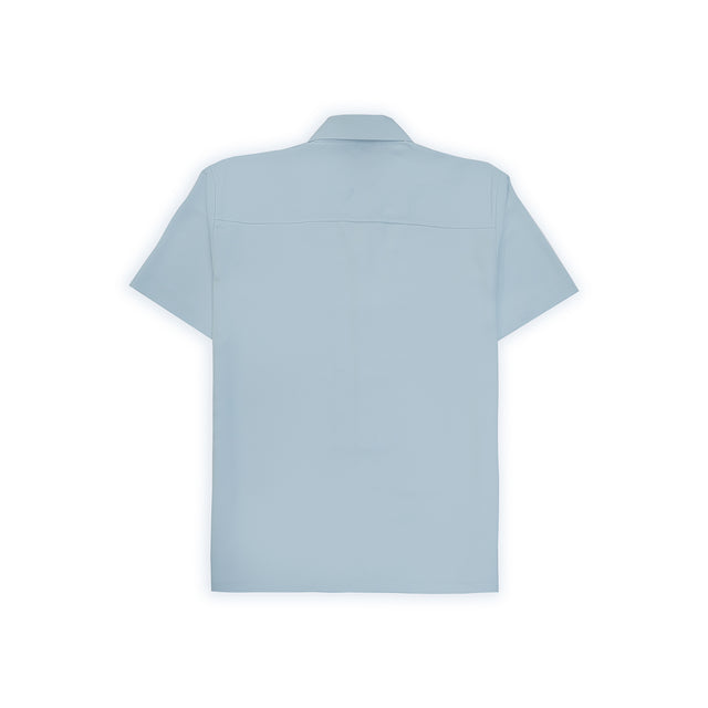 LIGHT WEIGHT BOWLING SHIRT IN SKY BLUE [UNISEX]