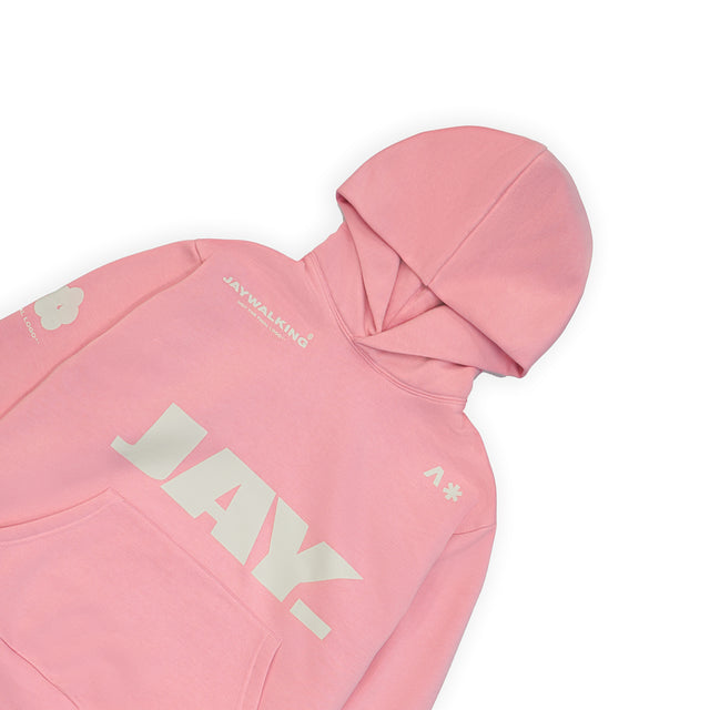 FRIENDS OF MR. WALKING HOODIE IN PINK [UNISEX]