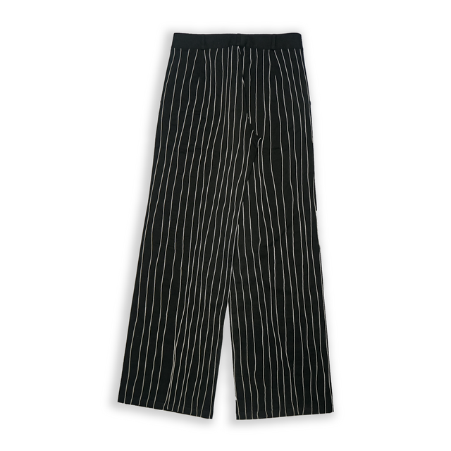 PINSTRIPE EMBROIDERED DENIM PANTS LTD. ED.