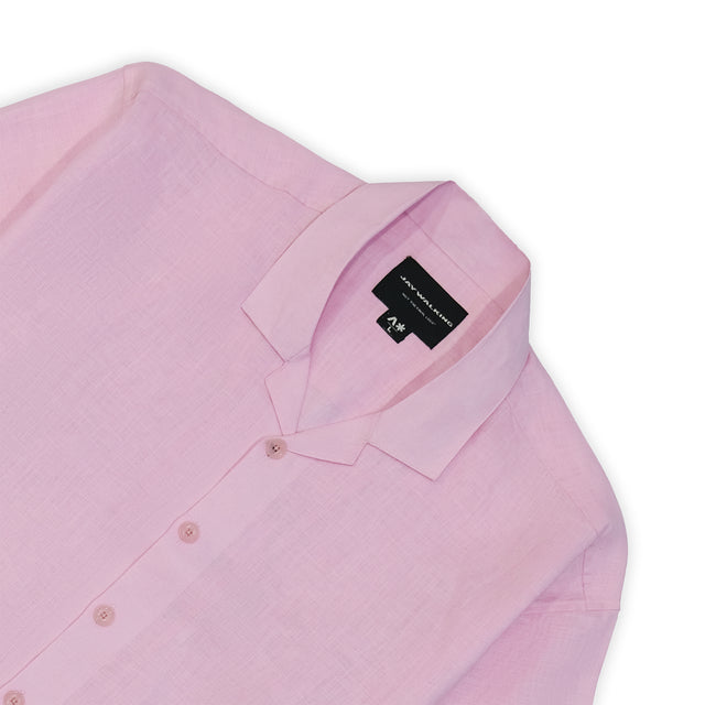 PINK LINEN SHIRT [UNISEX]