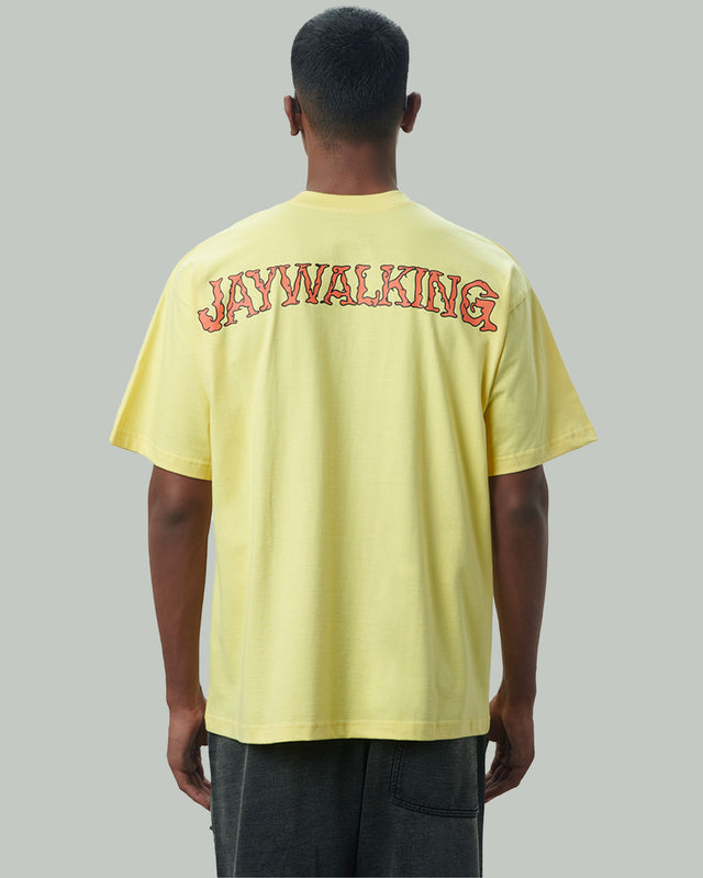 FLYING APE T-SHIRT IN YELLOW [UNISEX]