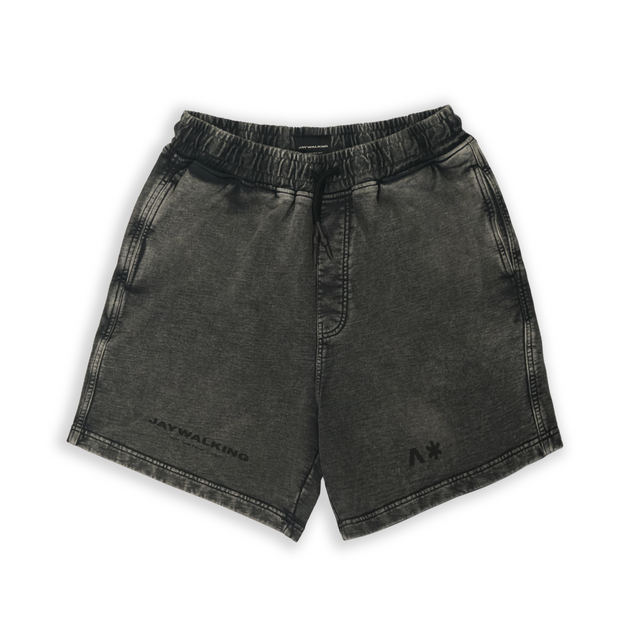 BASIC SHORTS IN WASHED GREY [UNISEX]