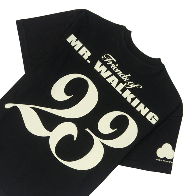 FRIENDS OF MR. WALKING T-SHIRT IN BLACK [UNISEX]