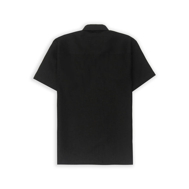 LINEN SHIRT IN BLACK [UNISEX]