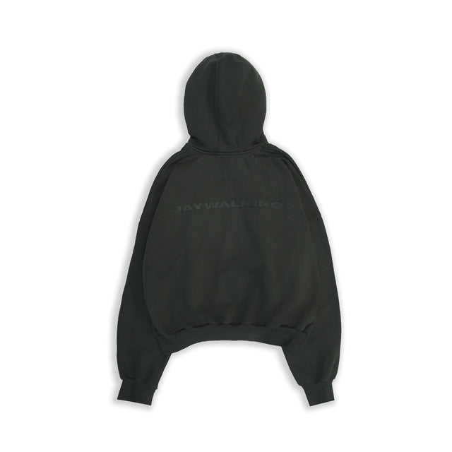 BASIC ZIPPER IN CHARCOAL BLACK [UNISEX]