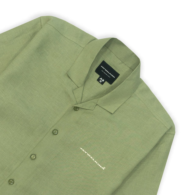 LINEN SHIRT IN GREEN [UNISEX]