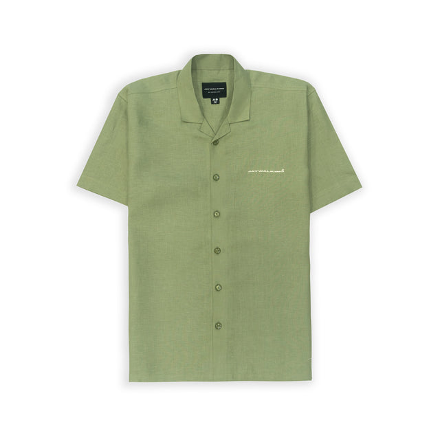 LINEN SHIRT IN GREEN [UNISEX]