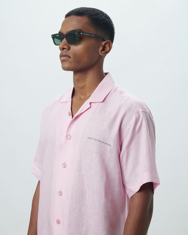 PINK LINEN SHIRT [UNISEX]